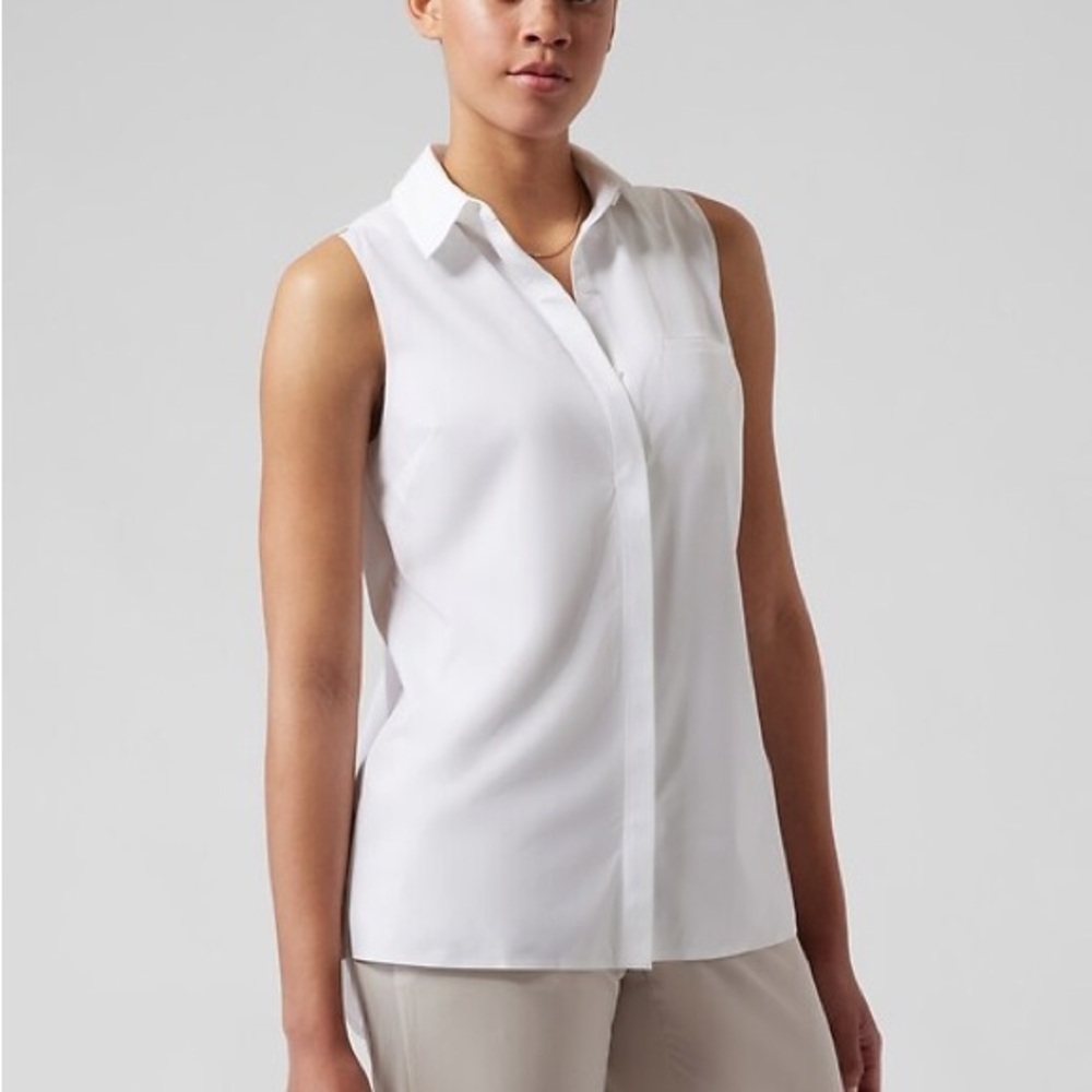 Athleta Short Sleeve Urbanite Top - White